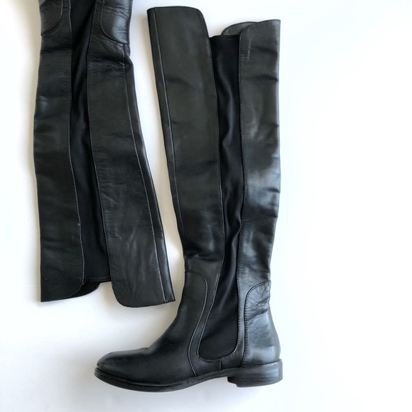 Report Over the Knee Leather Boots - Picture 2 of 6